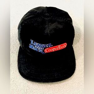 Cooper Tools USA Leader of the Pack Black Corduroy Snapback Vintage Trucker Hat